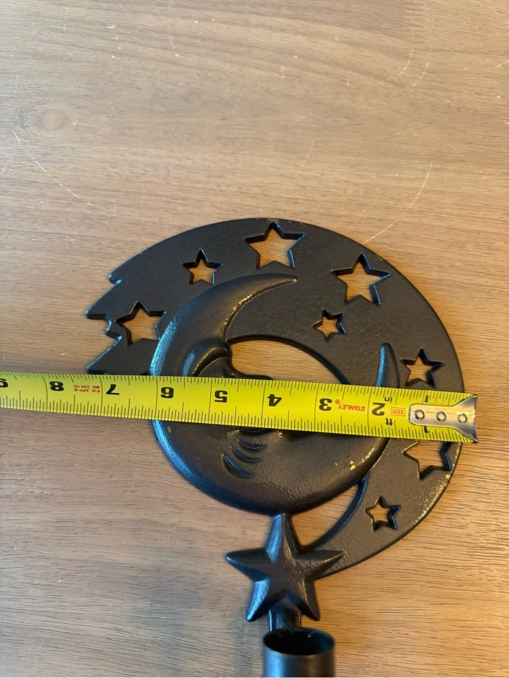 Vintage Moon Star Cast Metal Wall Candle Holder Home Decor “Party Lite”
